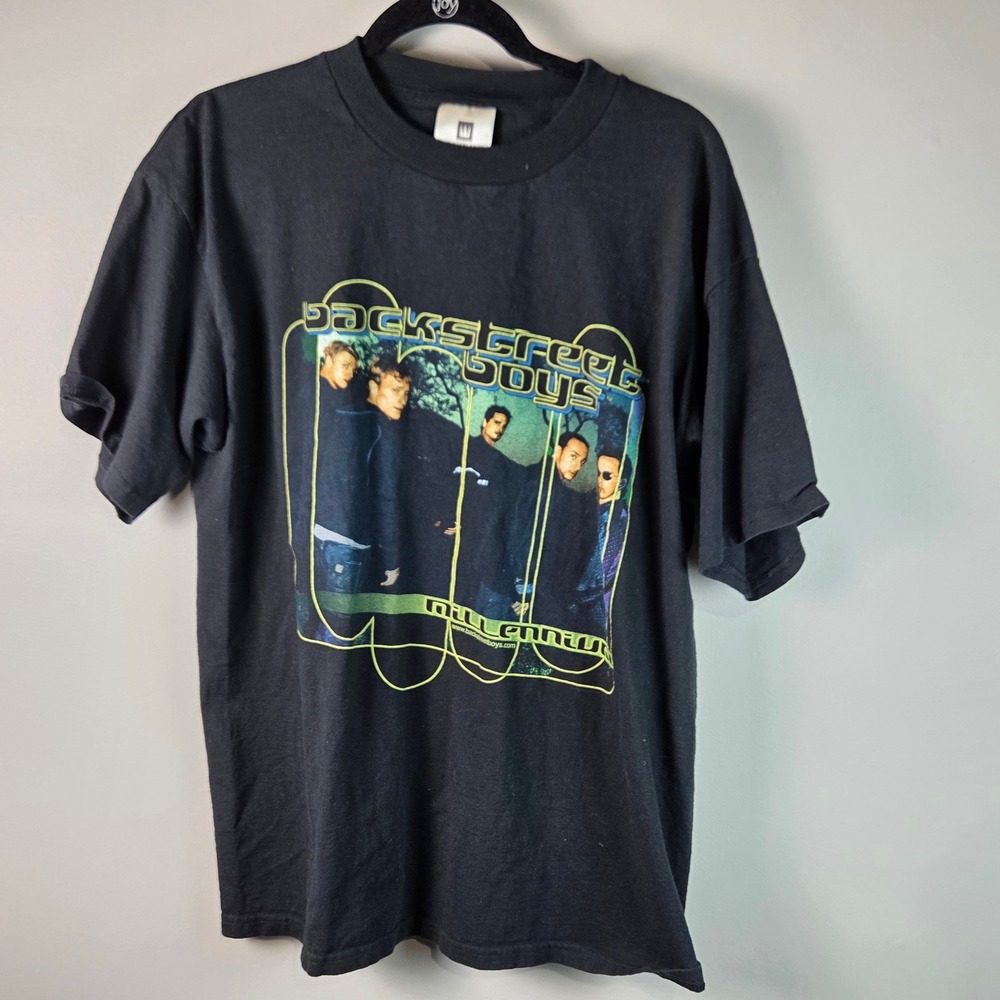 Winterland Backstreet Boys T-Shirt Mens L Black Millennium Tour 90s Y2K Tee